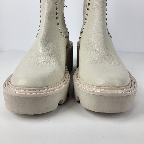 Dolce Vita Hoven H2O Studded Ivory Leather Boots size 9 - Picture 10 of 15